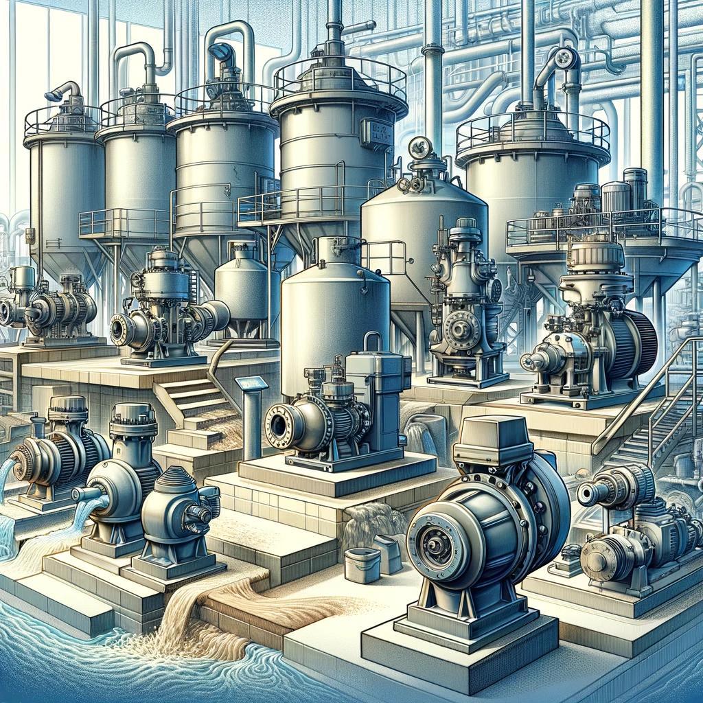 Industrial pumps for ceramics