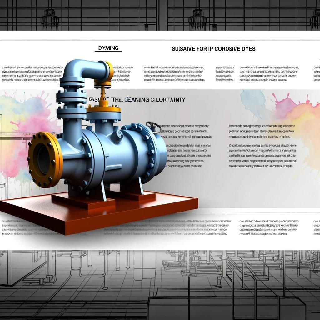 Industrial pumps for corrosive dyes