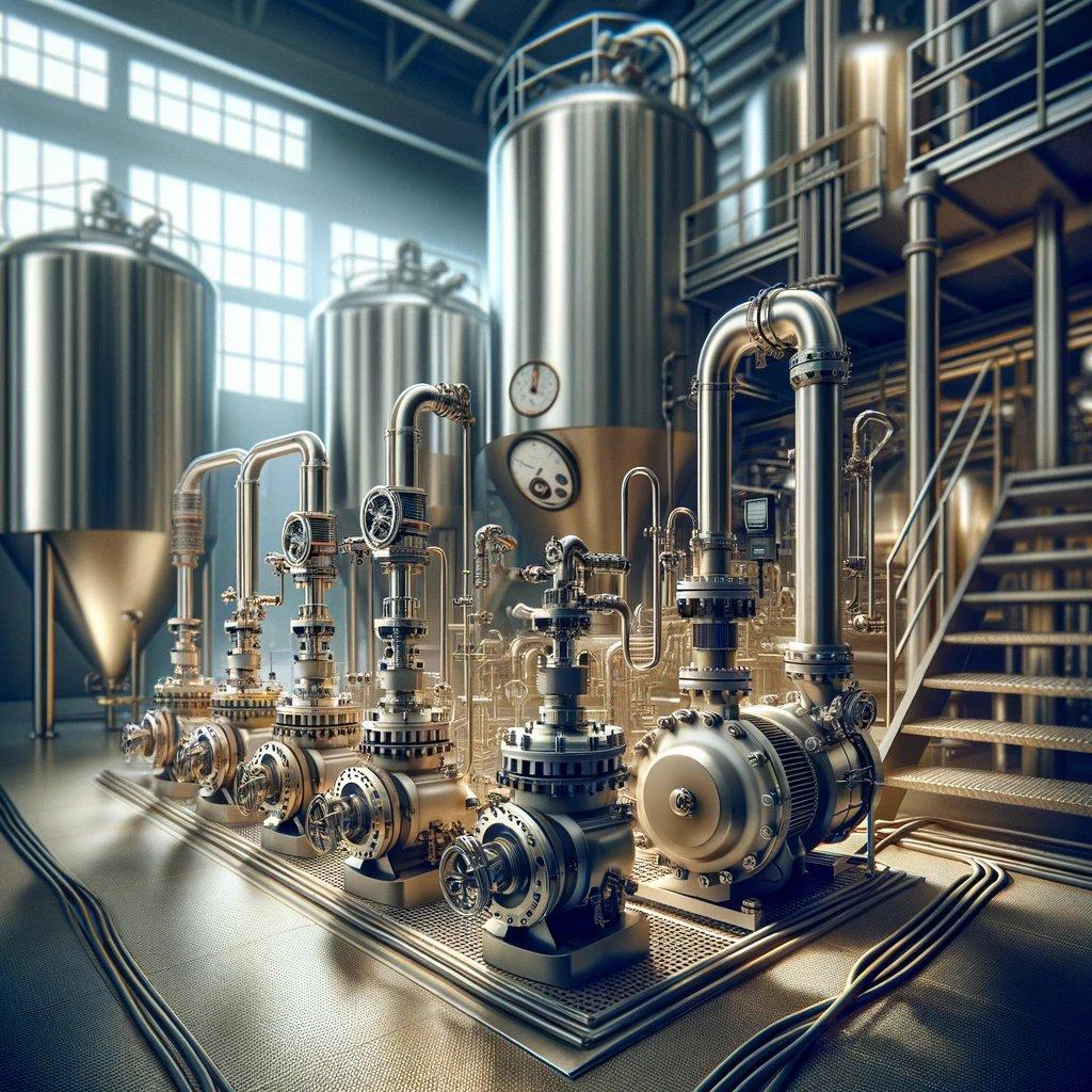 Industrial pumps for beer